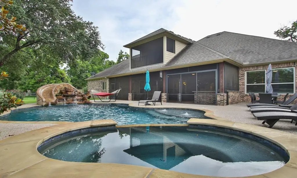 5434 Woodbury St, Weston Lakes, TX, 77441, Since you have a pool in the back yard you can always step out and take a dip. Enjoy a warm afternoon by cooling off or just have a small barbeque on the weekends with your friends. Better yet, just jump in when you're in the mood to have a great day!