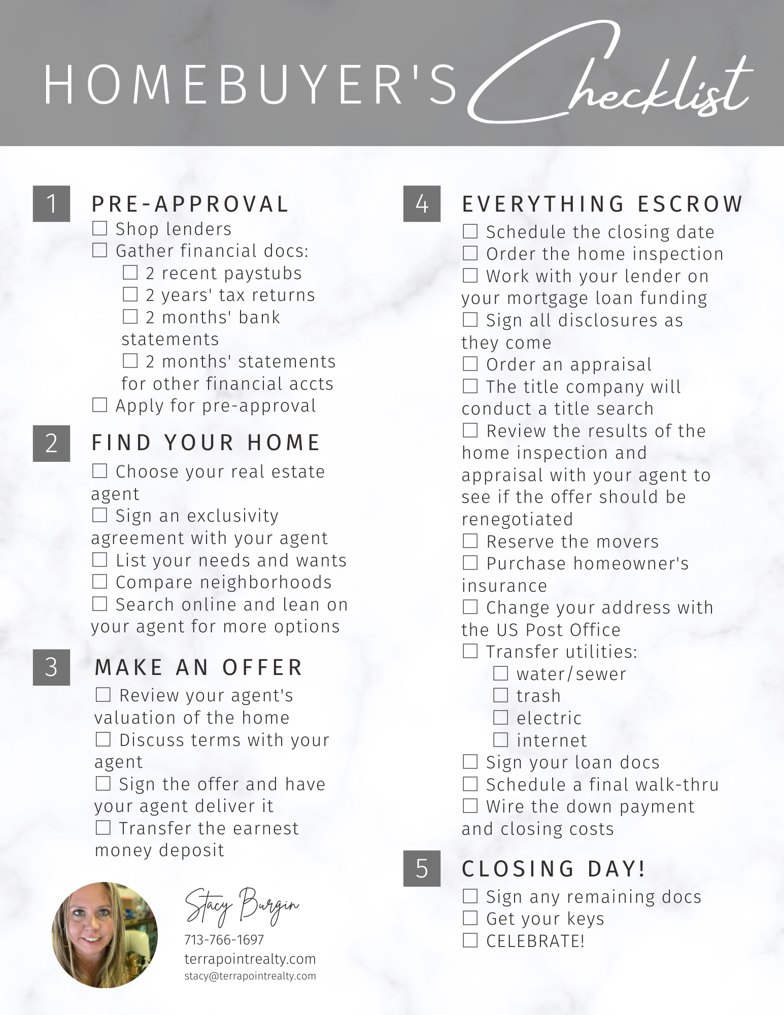 First Time Homeowner Checklist - AV Realty