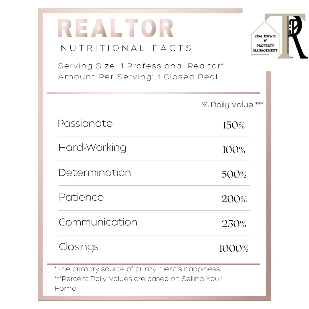 REALTOR Nutritional Facts