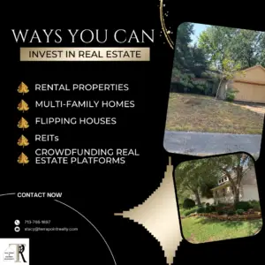 Ways you can invest in real estate rental properties multi-family homes flipping houses REITs Crowdfunding real estate platforms