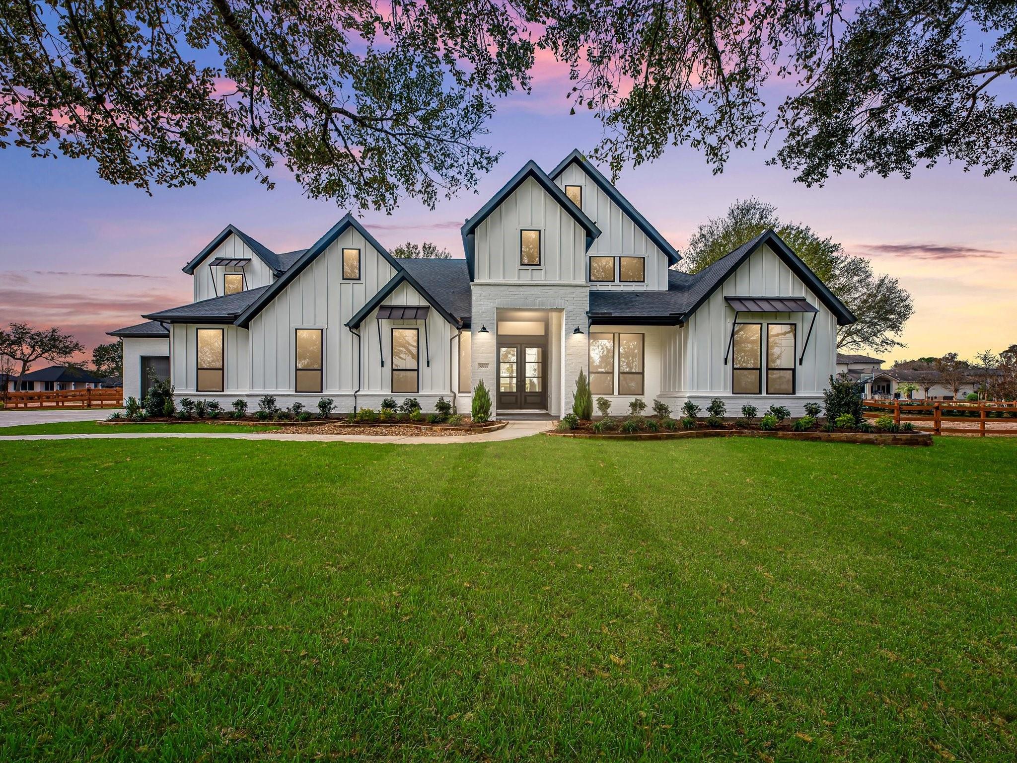 Types of homes in Fulshear: a new construction single-family home