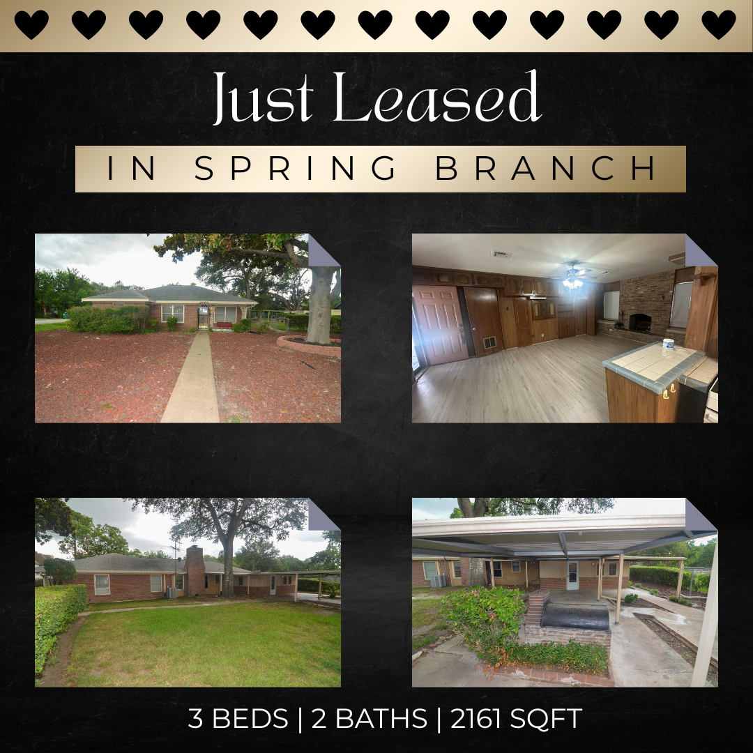 Just Leased in Spring Branch Houston